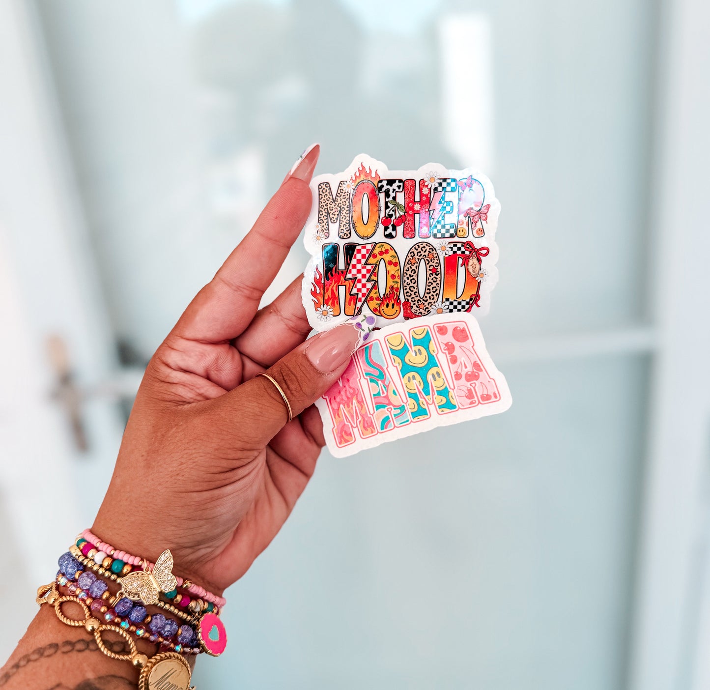 Motherhood Holographic Stickers (2)